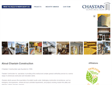 Tablet Screenshot of chastainconstruction.com